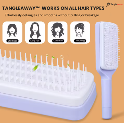 TangleAway™ – Self-Cleaning Anti-Static Hair Brush